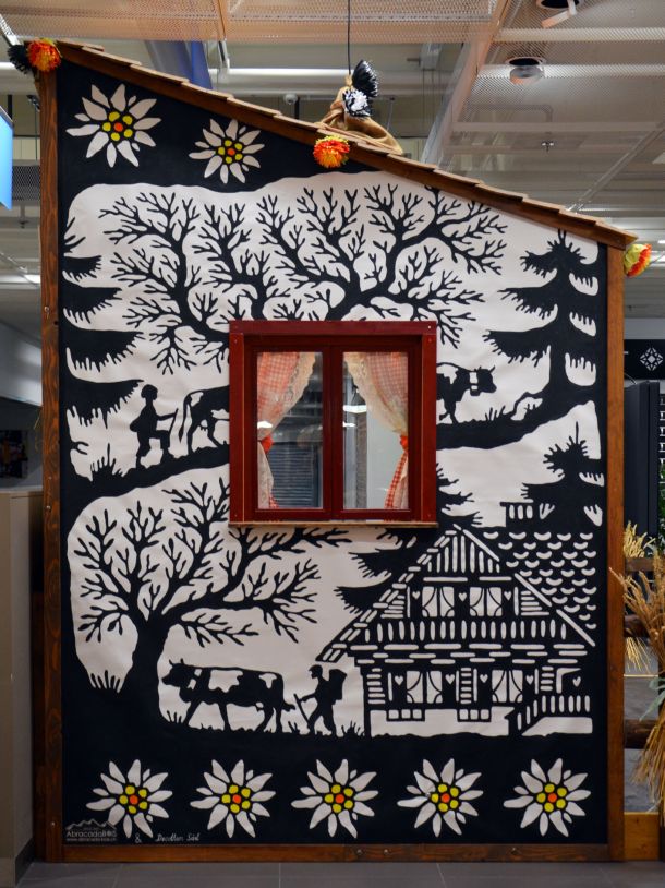 Décor pour la Bénichon 2018 | Peinture d'une Poya (Entièrement réalisé par DECOTHEM)