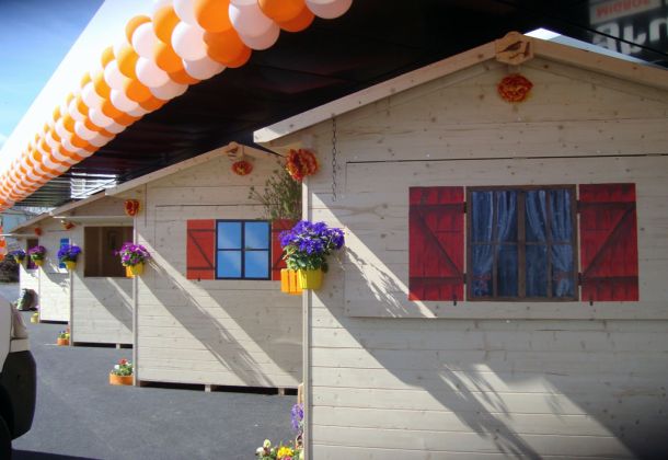 Chalets en bois pour la Migros