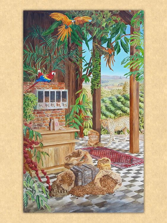 Peinture | Fresque pour un torréfacteur