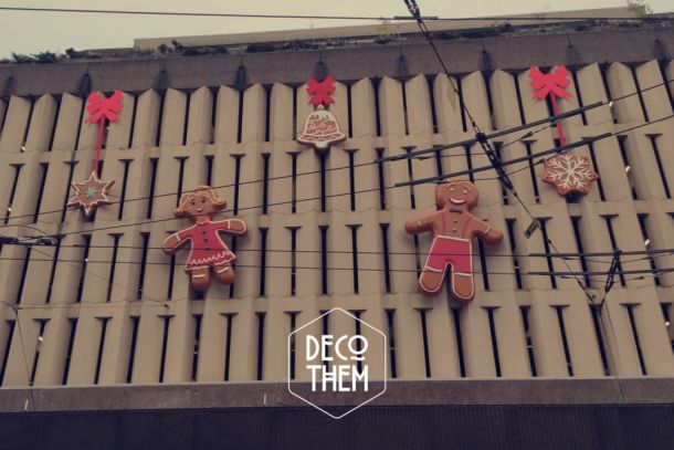 Noël Neuchâtel Ville Parking du Seyon figurines pain d'épices