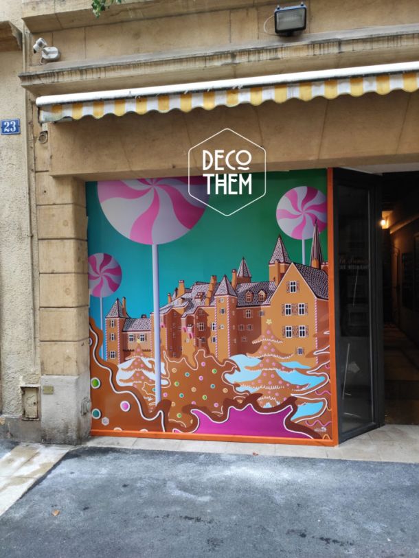 Noël en pain d'épices, Rue des Moulins, Château de Neuchâtel, bonbons, sucettes, sucre glace, biscôme